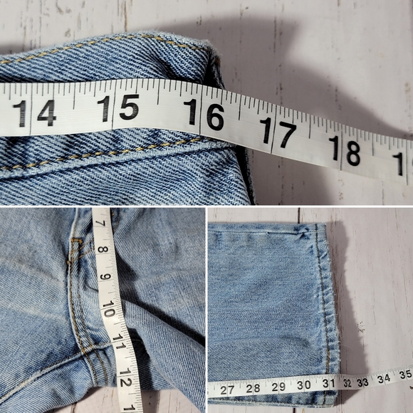 Aeropostale Benton Original Bootcut Wide Leg Thrashed Denim Jeans Men's Size 32 - Picture 15 of 16